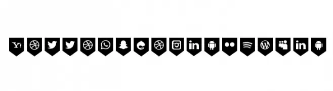Bottons Social Media  baixar fontes gratis