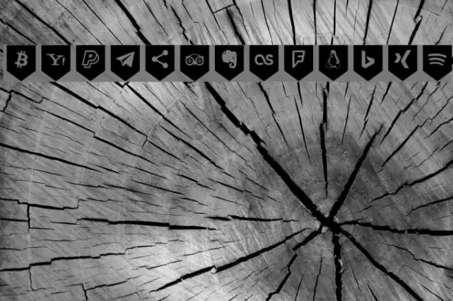 Bottons Social Media Font examples