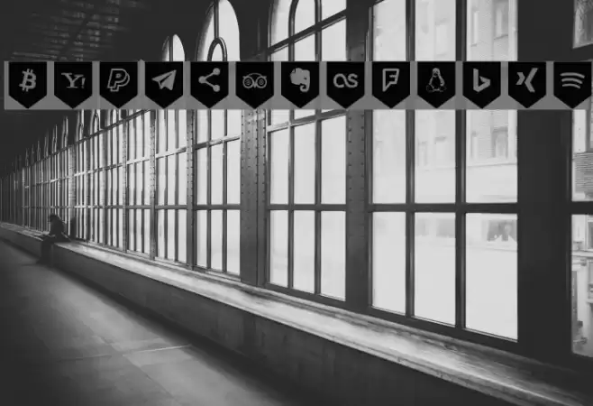 Bottons Social Media Font examples