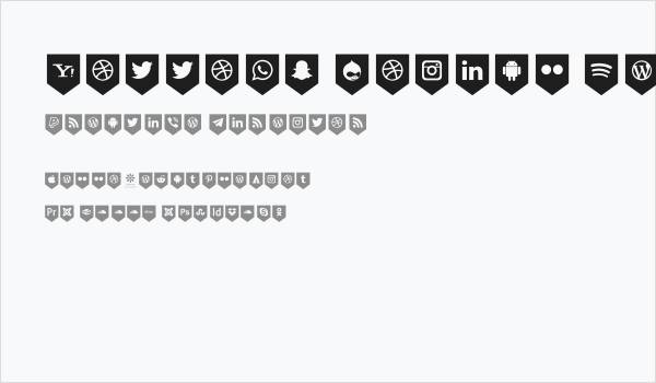 Bottons Social Media Business Card