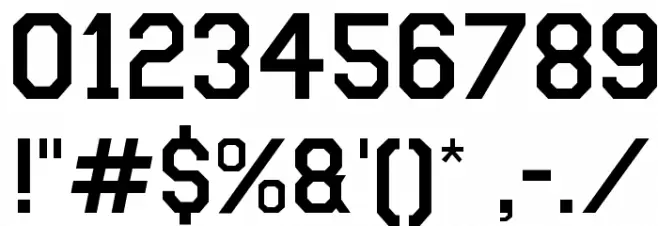 Bou College Font OTHER CHARS