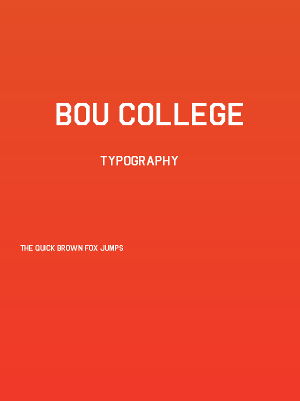 Bou College Poster