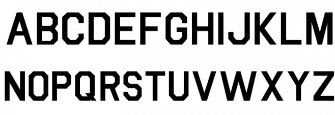 Bou College Font LOWERCASE