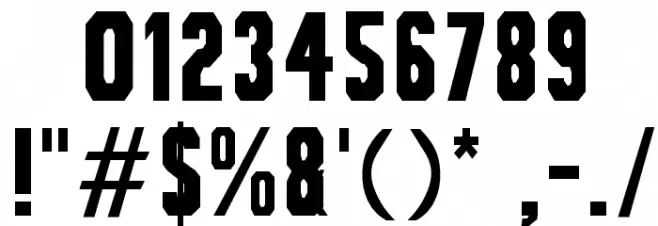 Bou Collegiate Font OTHER CHARS