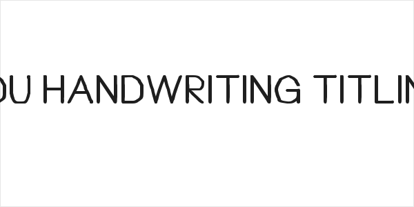 Bou Handwriting Titling Logo