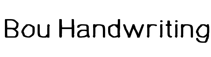 Bou Handwriting Font