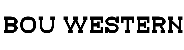 Bou Western  नि: शुल्क फ़ॉन्ट्स डाउनलोड