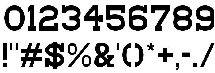Bou Western Font OTHER CHARS