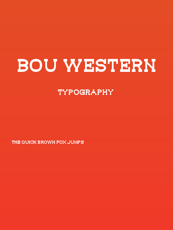 Bou Western Poster