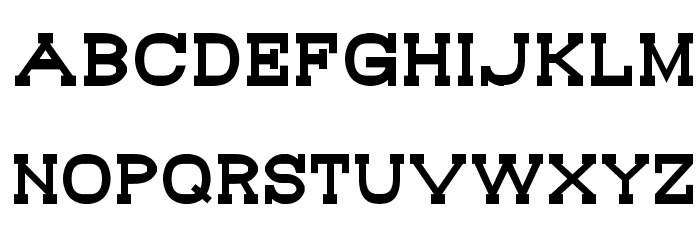 Bou Western Font LOWERCASE