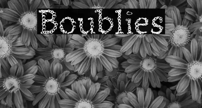 Boublies Font examples