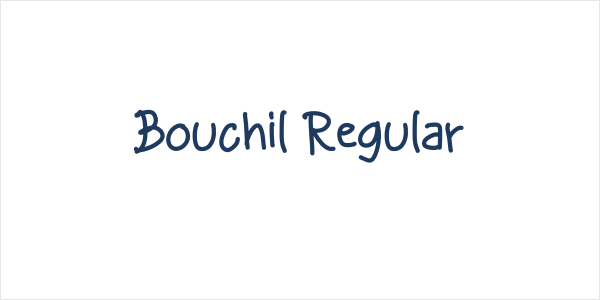 Bouchil Regular Logo