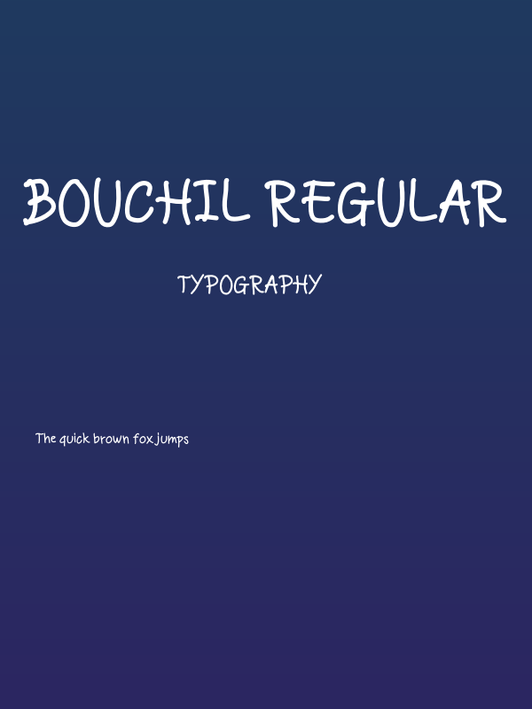 Bouchil Regular Poster