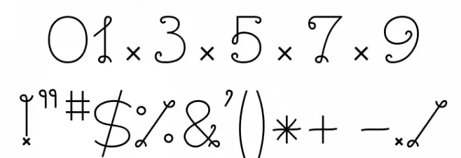 BouclettesDemo Medium Font OTHER CHARS