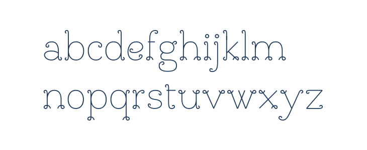 BouclettesDemo Medium Lowercase