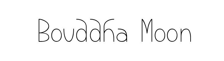 Bouddha Moon  Fuentes Gratis Descargar