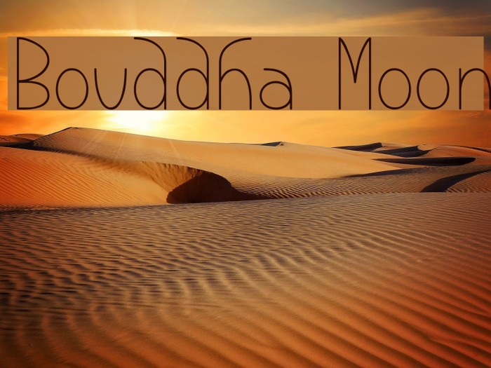 Bouddha Moon Font examples
