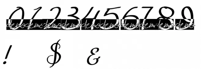 Bougainvillea Font OTHER CHARS