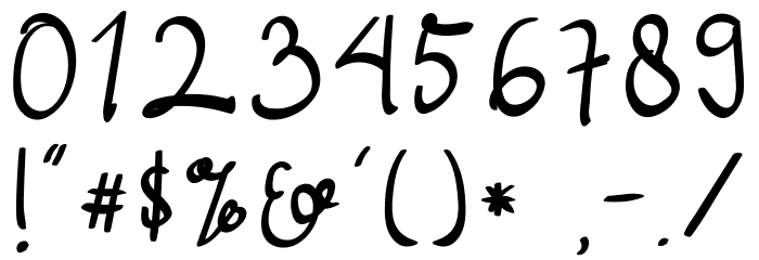 Bougenville Font OTHER CHARS