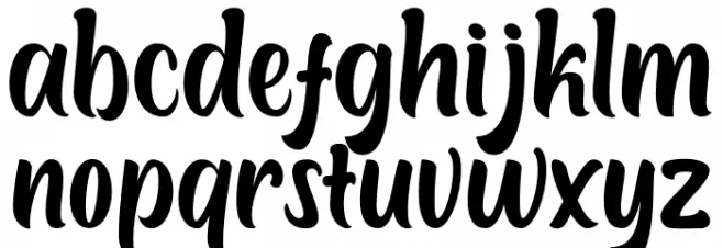Boughies Demo 字体 小写