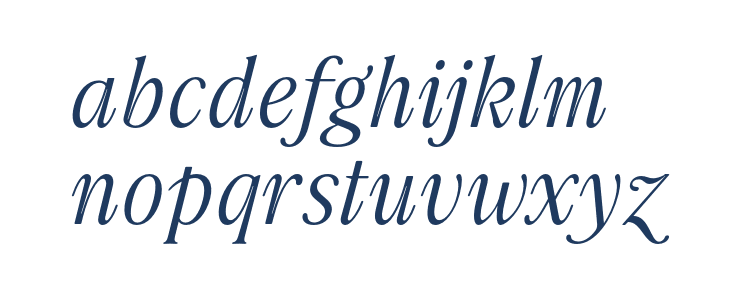 Boujee Regular Italic Lowercase