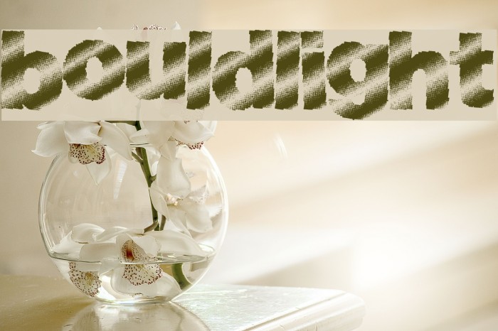 BouldLight Font examples