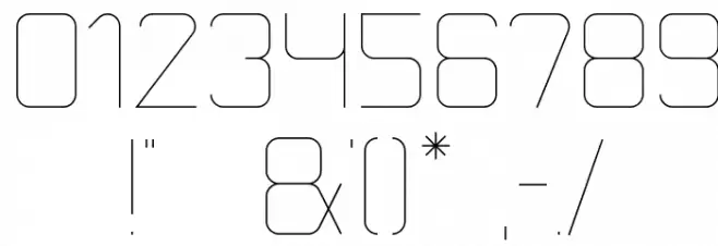 Boulder Font OTHER CHARS