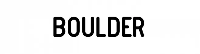 Boulder  免费字体下载