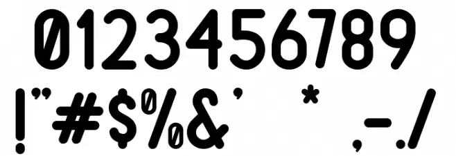 Boulder Font OTHER CHARS