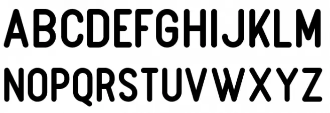 Boulder Schriftart Groß