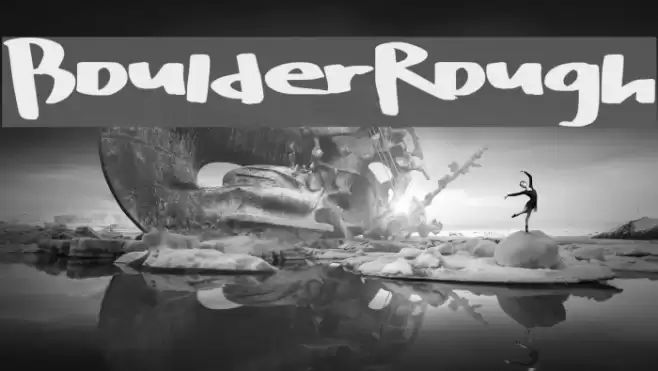 BoulderRough Font examples