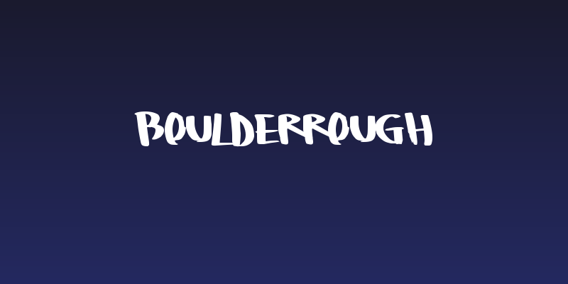 BoulderRough Social Header
