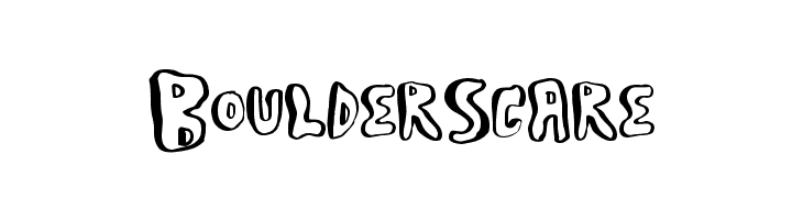 BoulderScare  フリーフォントのダウンロード