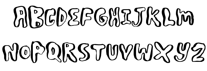 BoulderScare Font LOWERCASE
