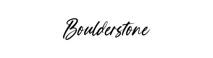 Boulderstone  フリーフォントのダウンロード