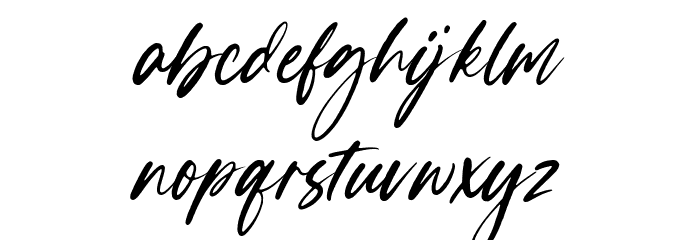 Boulderstone Font LOWERCASE