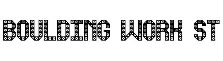 Boulding Work St  Frei Schriftart Herunterladen