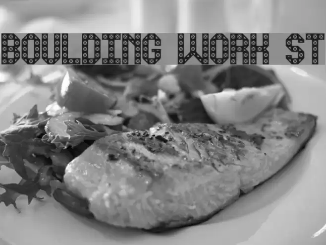 Boulding Work St Font examples