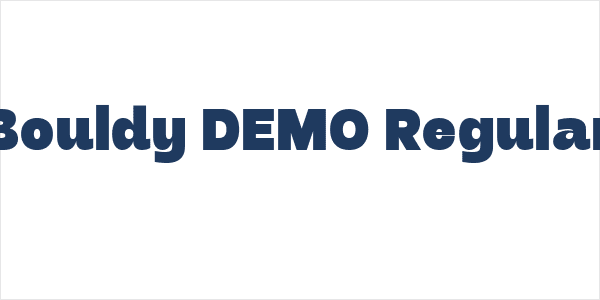 Bouldy DEMO Regular Logo