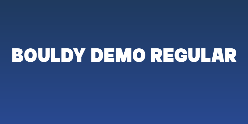 Bouldy DEMO Regular Social Header