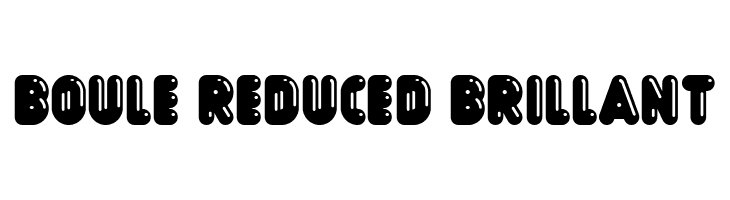 Boule Reduced Brillant  font caratteri gratis