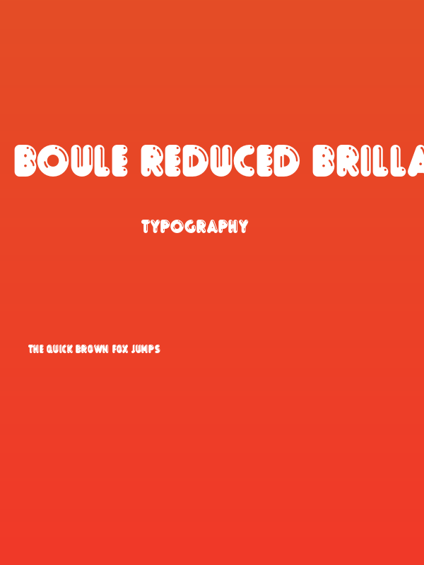 Boule Reduced Brillant Poster