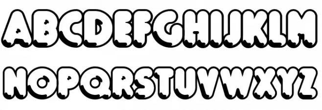 Boule Reduced Contour Font OTHER CHARS