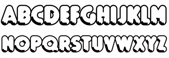 Boule Reduced Contour Schriftart Groß