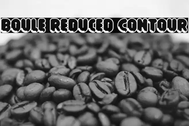 Boule Reduced Contour Font examples