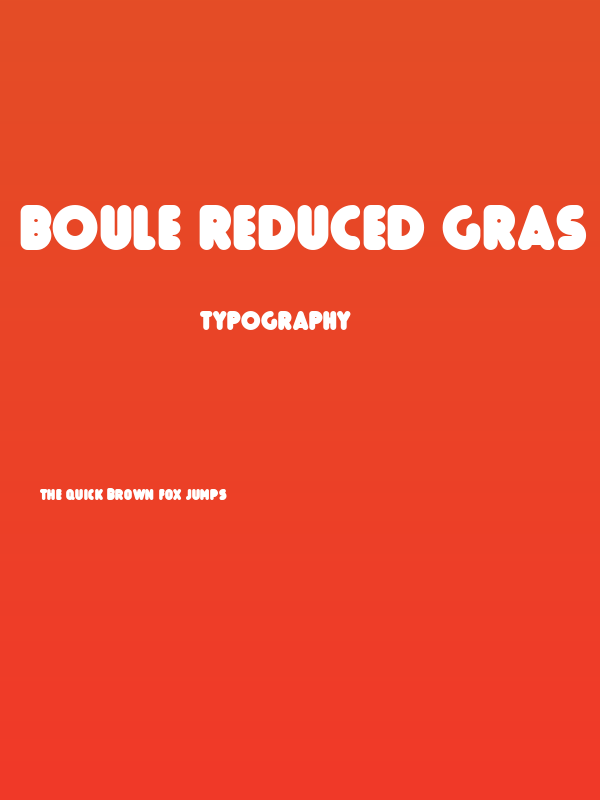 Boule Reduced Gras Poster