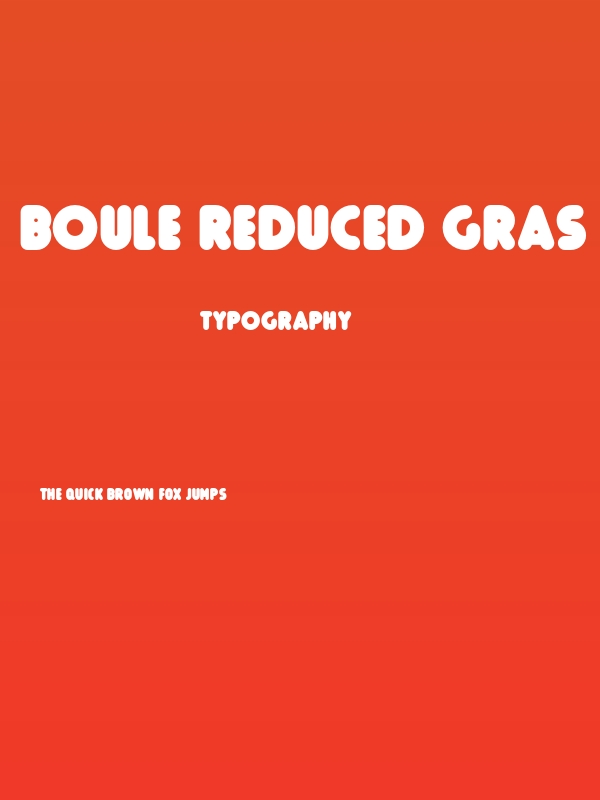 Boule Reduced Gras Poster