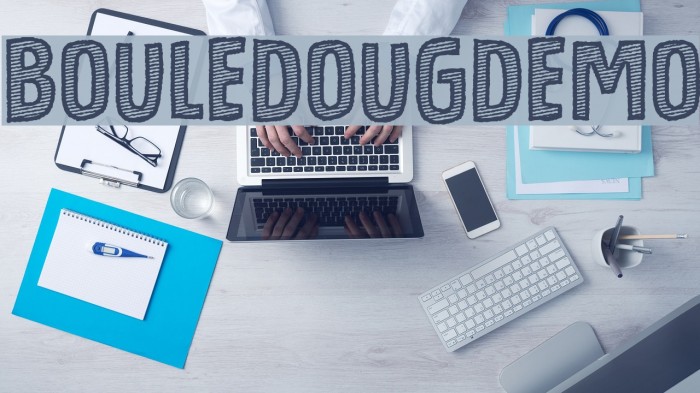 BouledougDEMO Font examples