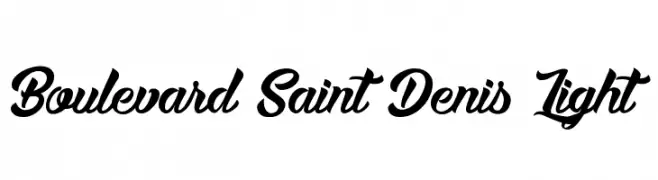 Boulevard Saint Denis Light  フリーフォントのダウンロード