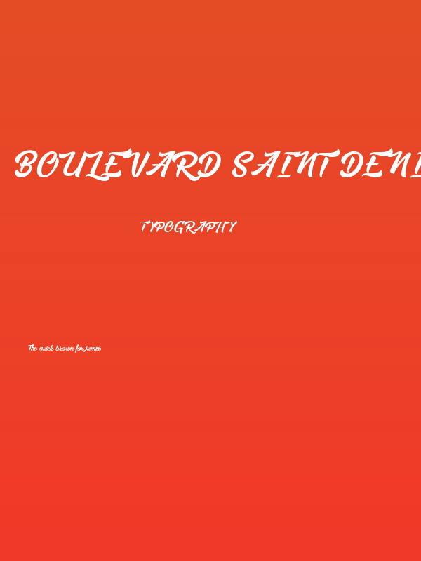 Boulevard Saint Denis Light Poster